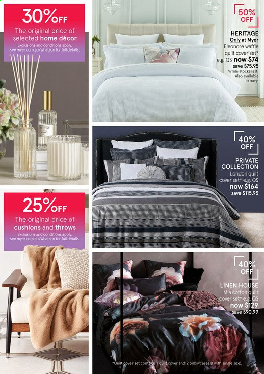 Myer catalogue . Page 3.