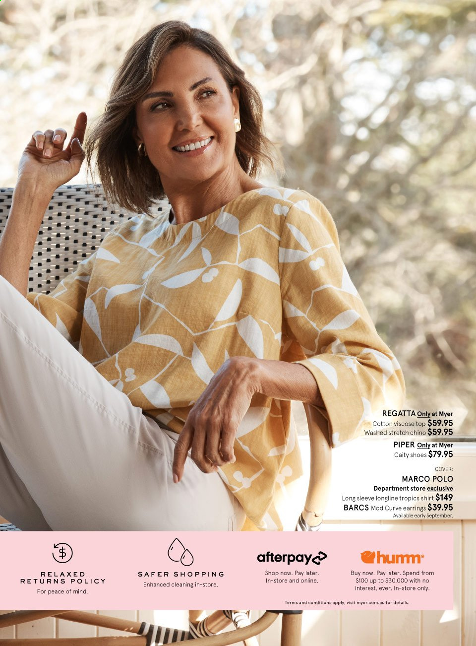 Myer catalogue  - 30.8.2021 - 14.9.2021. Page 3.