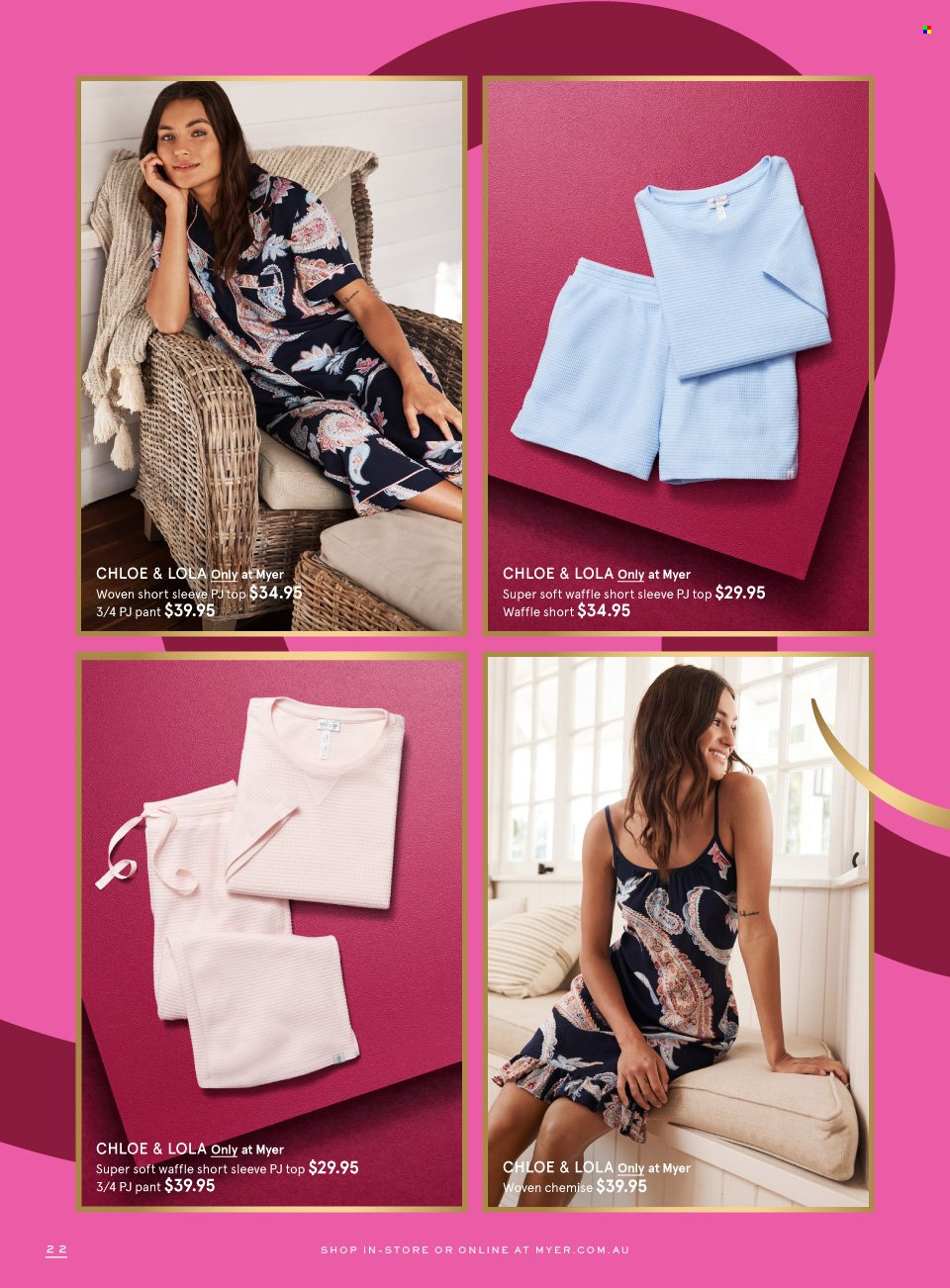 Myer catalogue  - 13.11.2021 - 5.12.2021. Page 22.