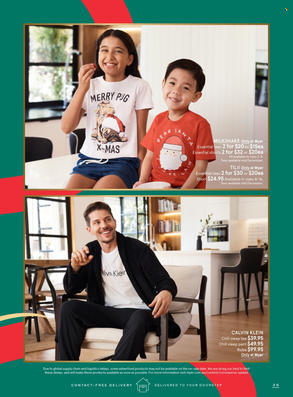Myer catalogue  - 2.12.2021 - 24.12.2021. Page 35.