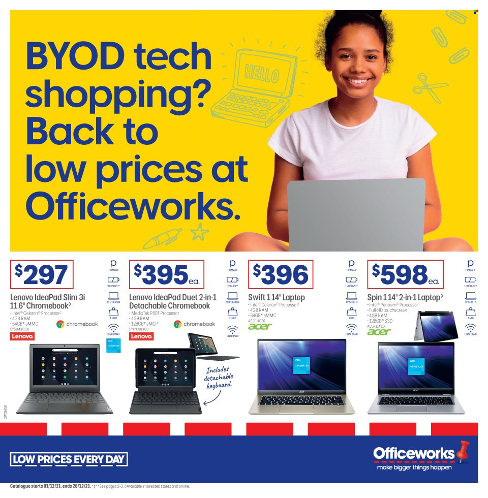 Officeworks catalogue - 1.12.2021 - 26.12.2021.
