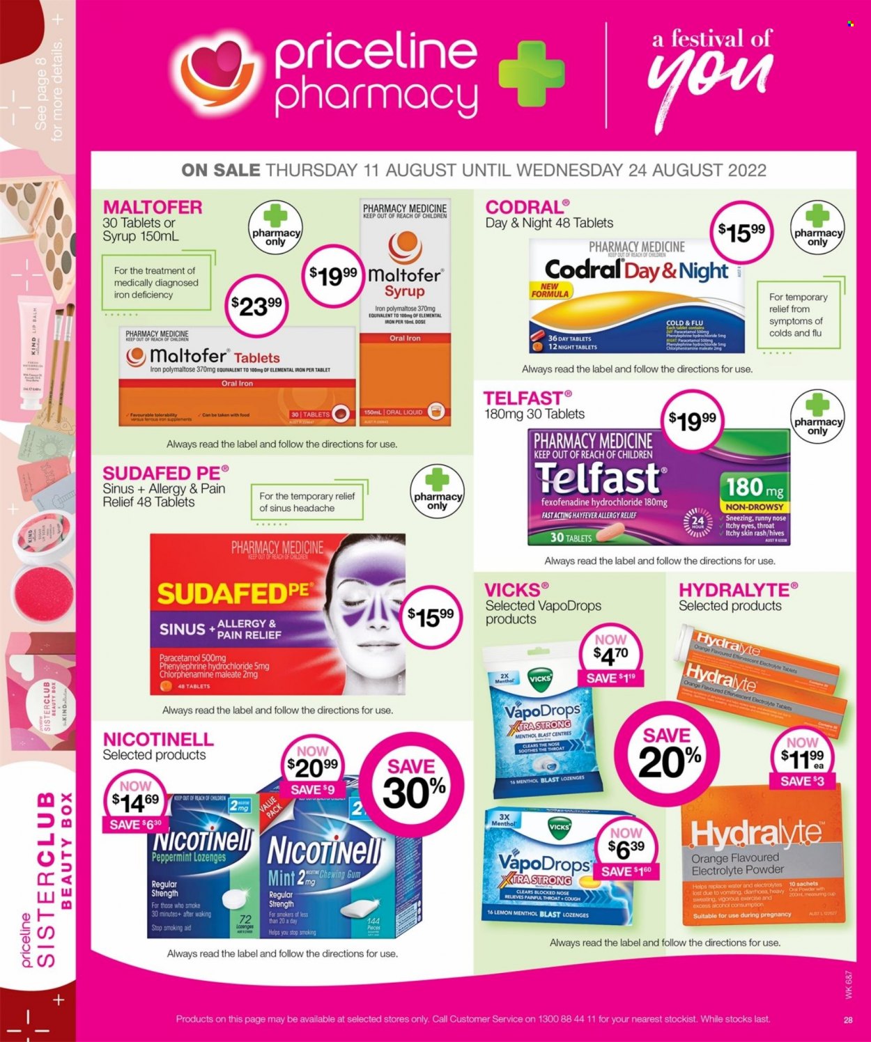 Priceline Pharmacy catalogue - 11.8.2022 - 24.8.2022.