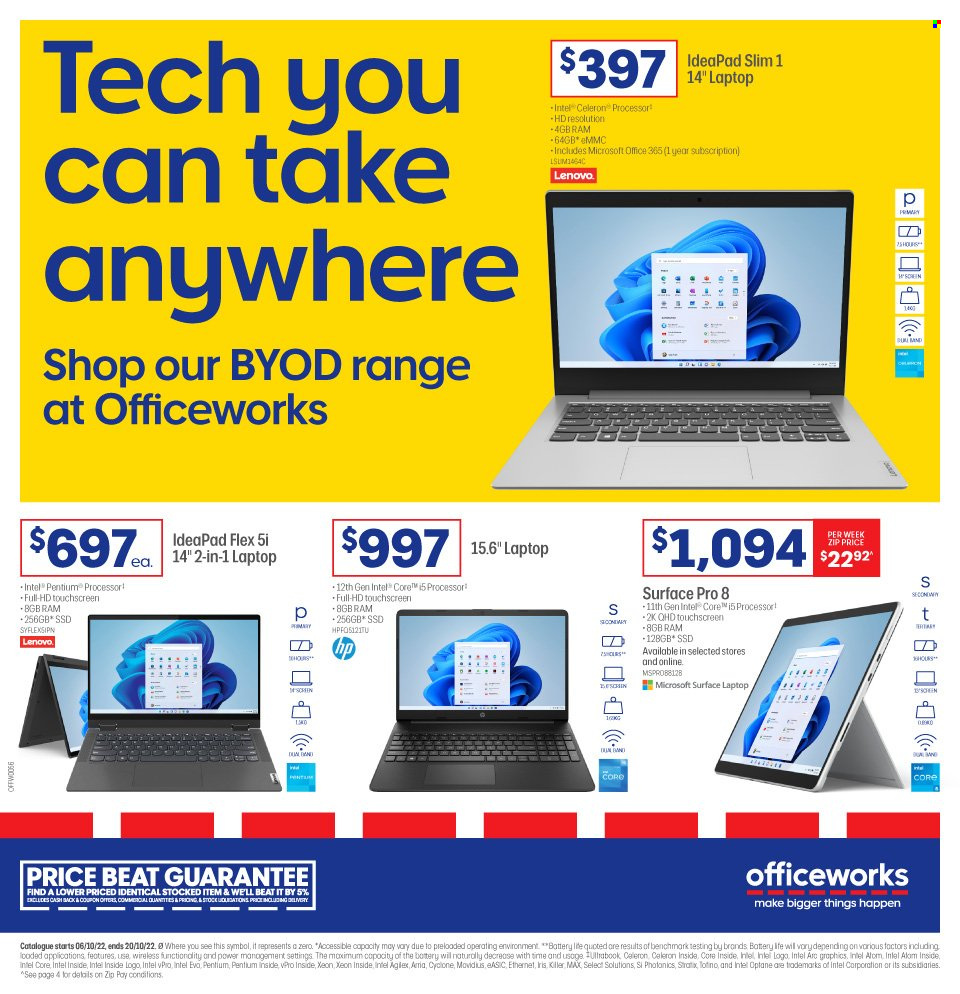 Officeworks catalogue.