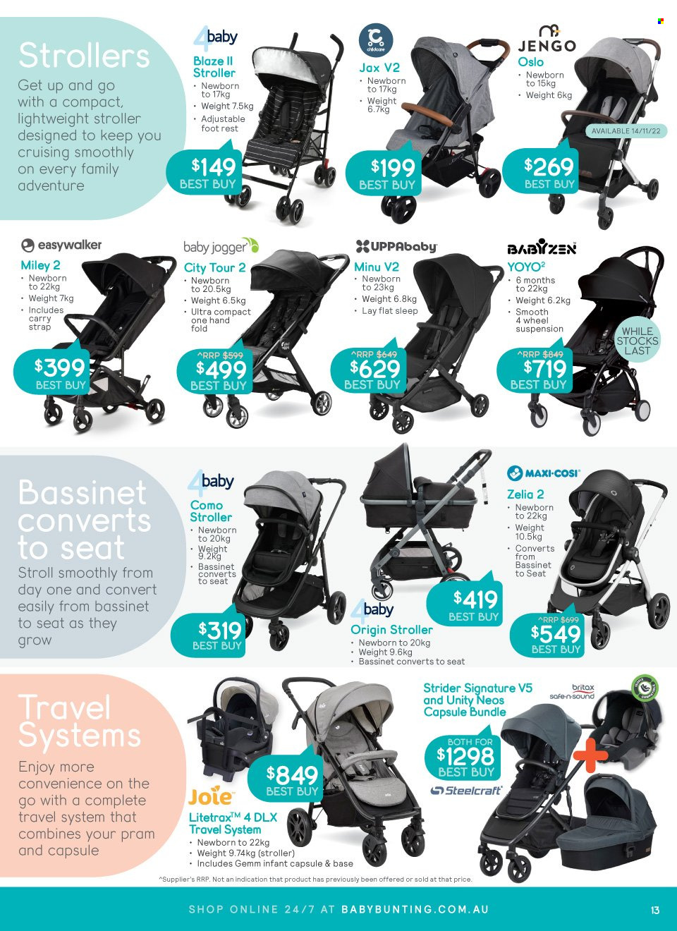 Baby Bunting catalogue - 9.11.2022 - 4.12.2022.