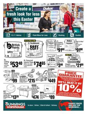 Bunnings Warehouse - Create A Fresh Look For Less This Easter