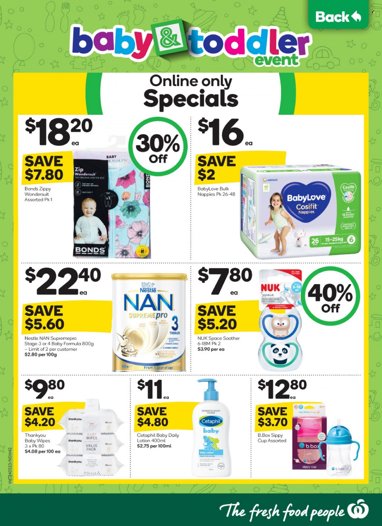Woolworths catalogue  - 24.5.2023 - 30.5.2023. Page 42.