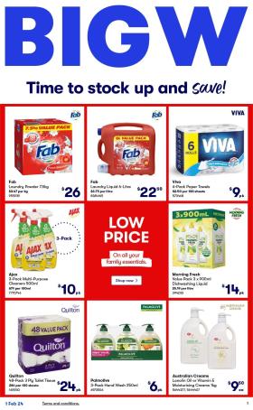BIG W - Time To Stock Up And Save!