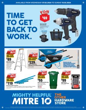 Mitre 10 - Time To Get Back To Work