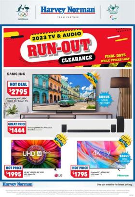 Harvey Norman - Electrical - 2023 TV & Audio Run-Out Clearance