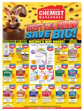 Chemist Warehouse - Don't be a bunny save big !