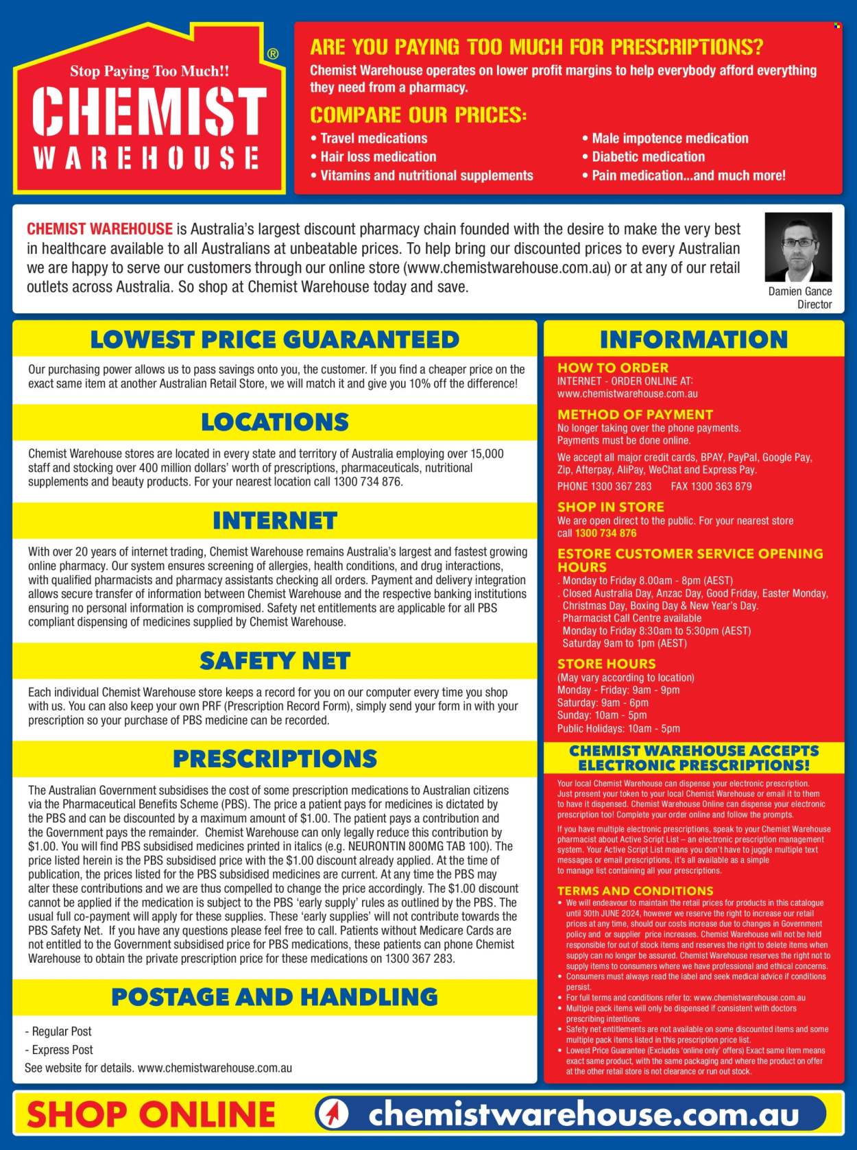 Chemist Warehouse catalogue - 15.4.2024 - 30.6.2024.