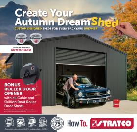 Stratco - Create Your Autumn Dream Shed