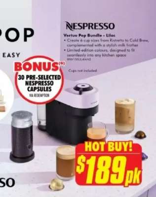 Nespresso Vertuo Pop Bundle - Lilac