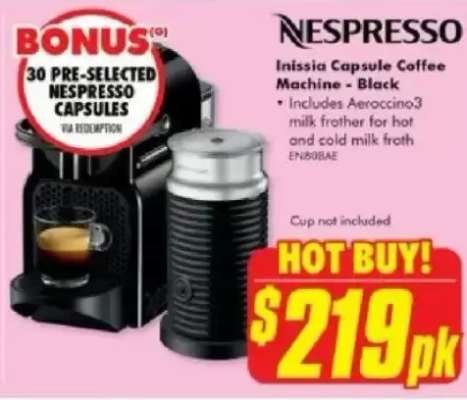 Inissia Capsule Coffee Machine - Black