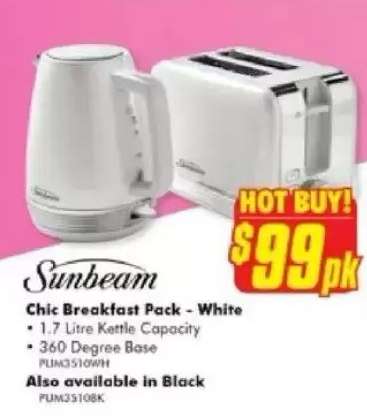 Sunbeam Chic Breakfast Pack - White