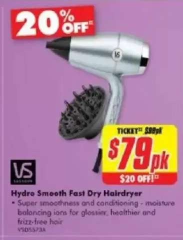 Hydro Smooth Fast Dry Hairdryer