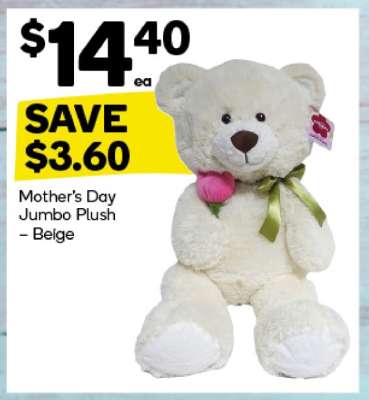Mother's Day Jumbo Plush – Beige
