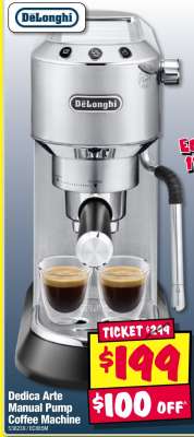 Dedica Arte Manual Pump Coffee Machine