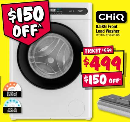 CHiQ 8.5KG Front Load Washer