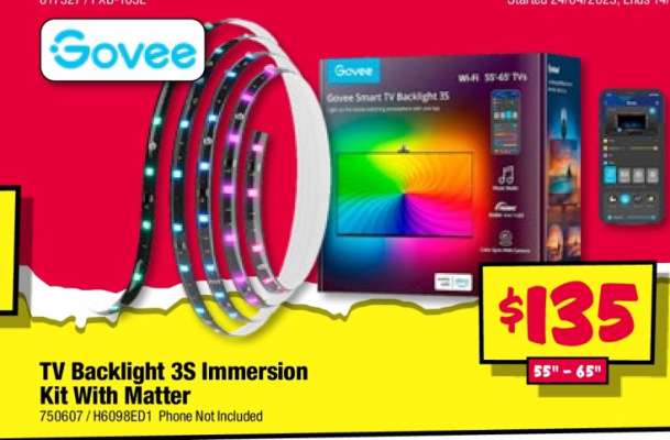 TV Backlight 3S Immersion Kit With Matter