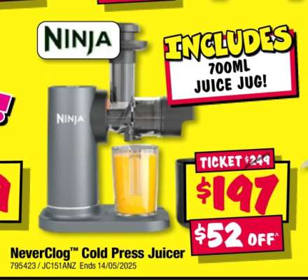 NeverClog™ Cold Press Juicer