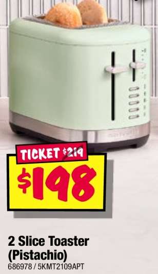 2 Slice Toaster (Pistachio)