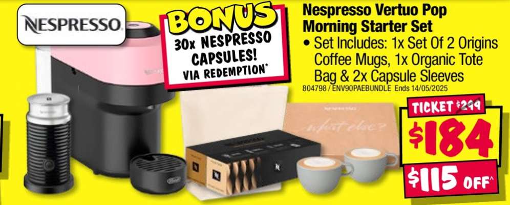Nespresso Vertuo Pop Morning Starter Set