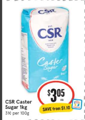CSR Caster Sugar 1kg