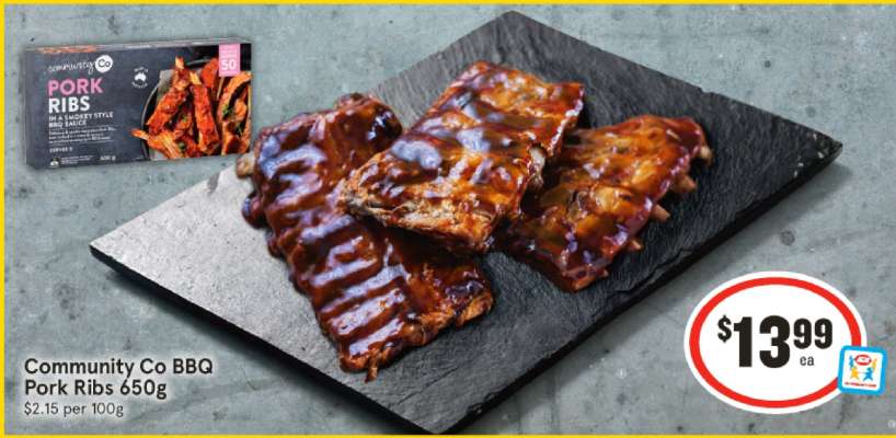 Community Co BBQ Pork Ribs 650g