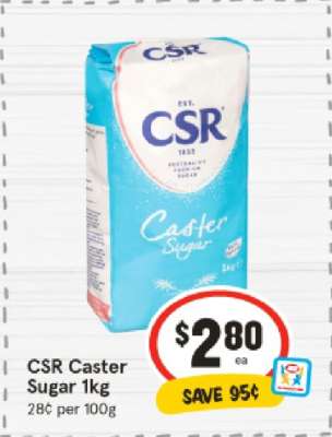 CSR Caster Sugar 1kg