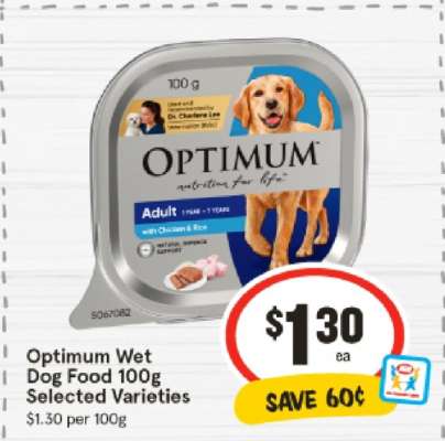 Optimum Wet Dog Food 100g Selected Varieties