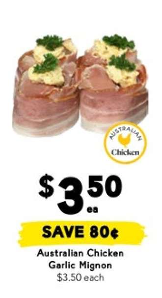 Australian Chicken Garlic Mignon