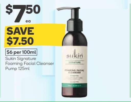 Sukin Signature Foaming Facial Cleanser Pump 125ml
