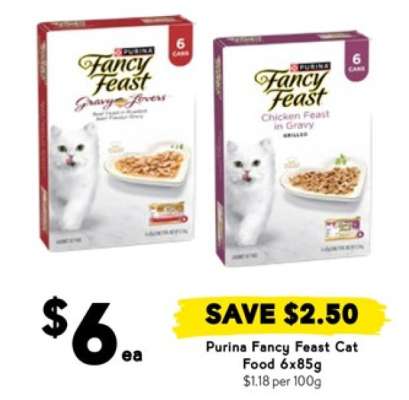 Purina Fancy Feast Cat Food 6x85g