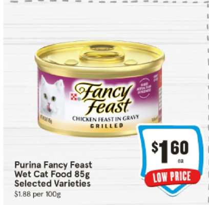Purina Fancy Feast Wet Cat Food 85g Selected Varieties
