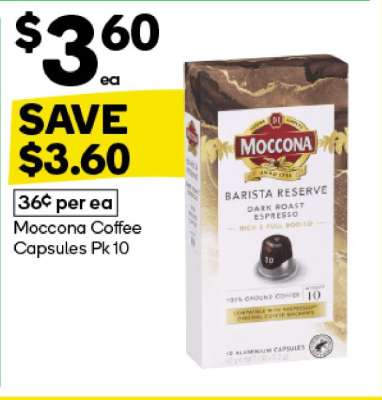Moccona Coffee Capsules Pk10