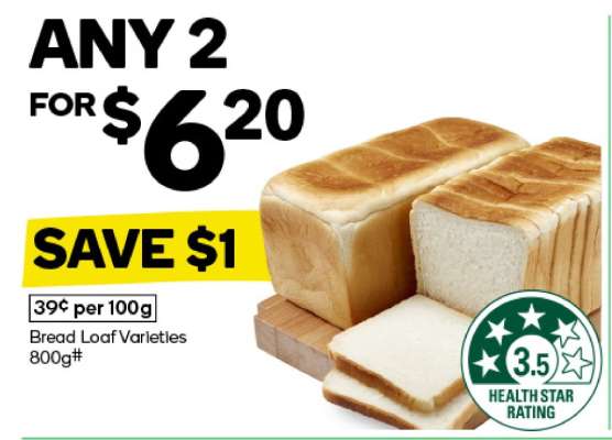 Bread Loaf Varieties 800g