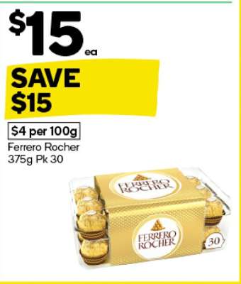 Ferrero Rocher 375g Pk 30