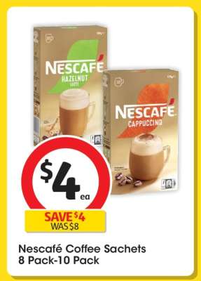 Nescafé Coffee Sachets 8 Pack-10 Pack