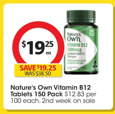 Nature's Own Vitamin B12 Tablets 150 Pack