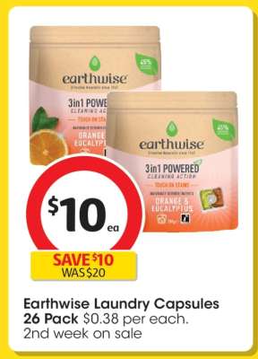 Earthwise Laundry Capsules 26 Pack