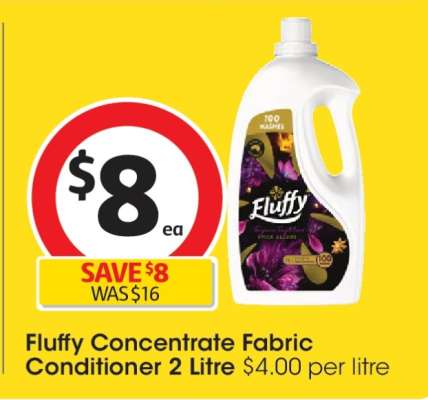 Fluffy Concentrate Fabric Conditioner 2 Litre