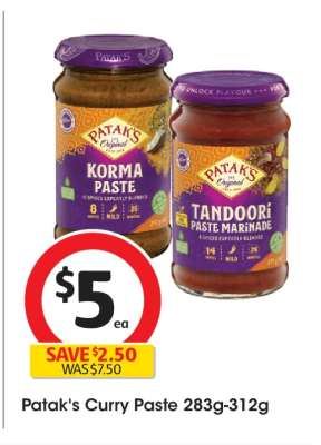 Patak's Curry Paste 283g-312g
