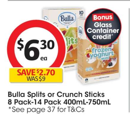 Bulla Splits or Crunch Sticks