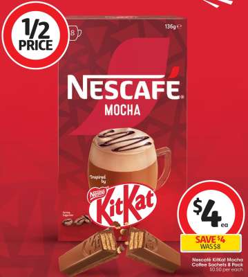 Nescafé KitKat Mocha Coffee Sachets 8 Pack