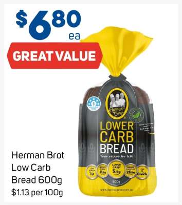 Herman Brot Low Carb Bread 600g