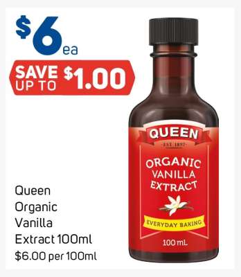 Queen Organic Vanilla Extract 100ml