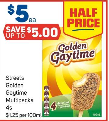 Streets Golden Gaytime Multipacks 4s
