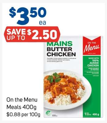 On The Menu Meals 400g
