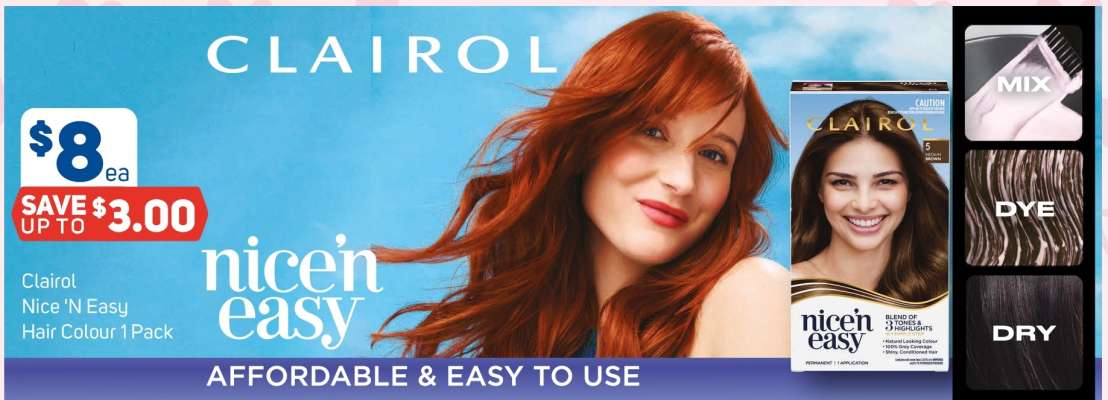 Clairol Nice 'N Easy Hair Colour 1 Pack